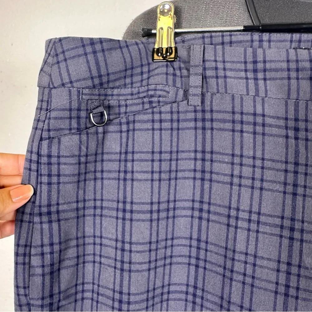 Roz & Ali Blue Plaid Trousers‎